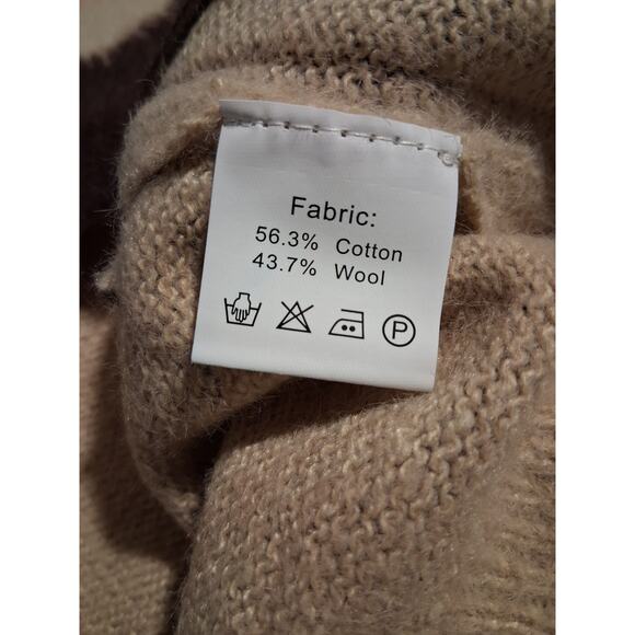 Wool & Cotton Santa Claus Women's size XL Oversized Grungecore Slouchy Sweater - Picture 7 of 7